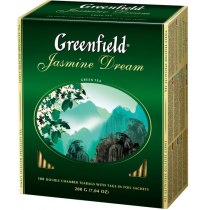 Чай Greenfield Jasmin Dream 100 шт х 2 г зеленый китайский с ароматом жасмина