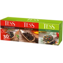 Чай TESS Ассорти № 2 Goldberry / Sunrise / Flirt 30 шт (10 шт х 1,5 г + 10 шт х 1,8 г + 10 шт х 1,5