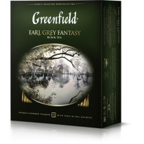 Чай Greenfield Earl Grey Fantasy 100 шт х 2 г черный кенийский с бергамотом + васильки + цитрусы