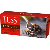 Чай TESS Earl Grey 25 шт х 1,8 г чорний індійський  з бергамотом і цедрою цитрусових