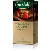 Чай Greenfield Strawberry Gourmet 25 шт х 1,5 г черный кенийский с клубникой и шоколадом