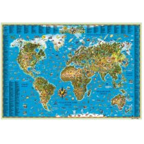 Карта мира для детей 158х108 см