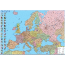 Європа. Політична карта, 110х160 см