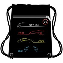 Сумка для обуви на два отделения с молнией "Stylish Car"