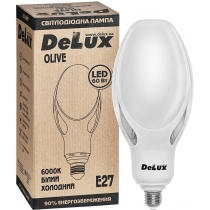 Лампа світлодіодна DELUX OLIVE 60w E27 6000K