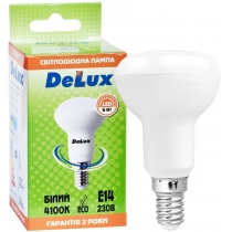 Лампа світлодіодна DELUX FC1 6Вт R50 4100K 220В E14 білий