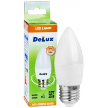 Лампа світлодіодна DELUX BL37B 5 Вт 4100K 220В E27 білий