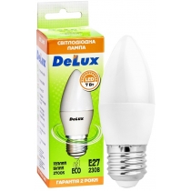 Лампа світлодіодна DELUX BL37B 7Вт 2700K 220В E27 теплий білий