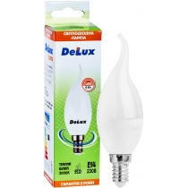 Лампа світлодіодна DELUX BL37B 6 Вт tail 3000K 220В E14 теплий білий