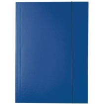 Папка-бокс на резинці  картонна Esselte А4, колір темно-синій