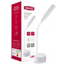 Лампа настільна світлодіодна MAXUS DKL 8W 3000-5700K Sound біла