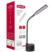 Лампа настільна світлодіодна MAXUS DKL 8W 3000-5700K Sound чорна