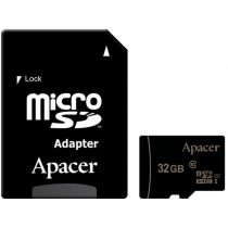 Карта пам'яті microSDHC 32Gb Apacer, кл.10 + SD адаптер