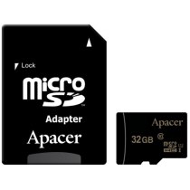 Карта памяти microSDHC 32Gb Apacer, кл.10 + SD адаптер
