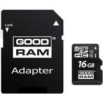 Карта памяти microSDHC 16Gb Goodram, кл.10 + SD адаптер
