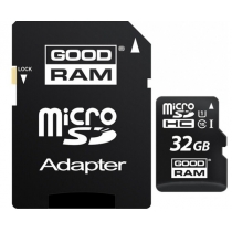Карта пам'яті microSDHC 32Gb Goodram, кл.10 + SD адаптер