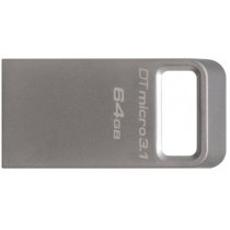 Флеш-пам'ять 64Gb KINGSTON USB 3.1, сірий