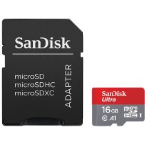 Карта пам'яті microSDHC 16Gb Sandisk, кл.10 + SD адаптер