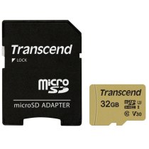 Карта пам'яті microSDHC 32Gb Transcend, кл.10 + SD адаптер