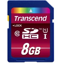 Карта пам'яті SDHC 8Gb Transcend, кл.10