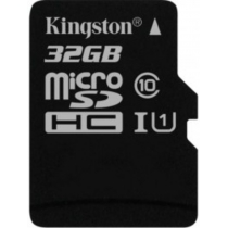 Карта пам'яті microSDHC 32Gb Kingston, кл.10 + SD адаптер