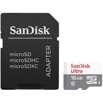 Карта пам'яті microSDHC 16Gb Sandisk, кл.10 + SD адаптер