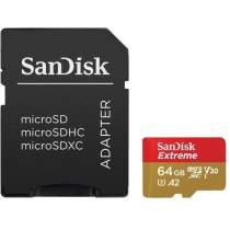 Карта пам'яті microSDXC 64Gb Sandisk, кл.10 + SD адаптер