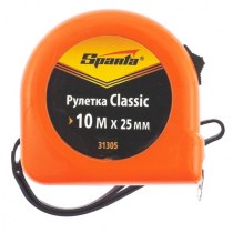 Рулетка SPARTA Classic, 10 м х 25 мм, пластиковий корпус