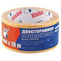 Стрічка клейка двостороння, 50 х 25, на тканинній основі, СТ