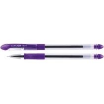 Ручка гелева ECONOMIX FIRST 0,5 мм, пише фіолетовим
