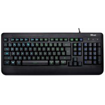 Клавіатура Trust Elight Illuminated Keyboard RU, дротова, звичайна, чорна