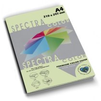 Папір кольоровий SINAR SPECTRA А4 160 г/м2, 100 арк. (Lagoon 130) світло-зелений