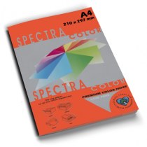 Папір кольоровий SINAR SPECTRA А4 160 г/м2, 100 арк. (Red 250) червоний