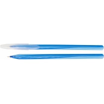 Ручка масляна OPTIMA MALIBU 0,7 мм корпус асорті, пише синім