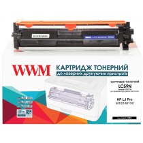 Картридж тонерный WWM для HP LJ Pro M102/M130 аналог CF217A Black (LC59N)