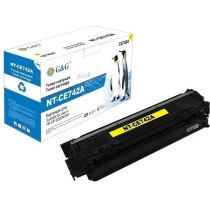 Картридж тонерний G&G для HP CLJ CP5220/5225 аналог CE742A Yellow (G&G-CE742A)