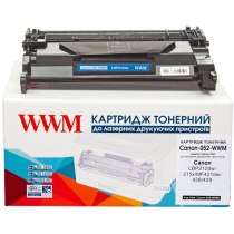 Картридж тонерний WWM для Canon LBP212dw/215x/MF421dw/428/429 аналог Canon 052 Black (Canon-052-WWM)