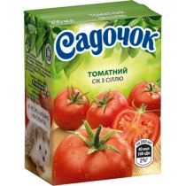 Сок Садочок томатный, 0,2л