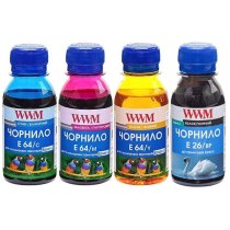 Комплект чернил для Epson L605/L4150/L1455 Пигментные/Водорастворимые 4х100г BP/C/M/Y (E26/64SET4-2)
