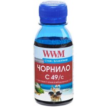 Чернила GI-490C для Canon Pixma G1400/2400/3400 100г Cyan Водорастворимые (C49/C-2)