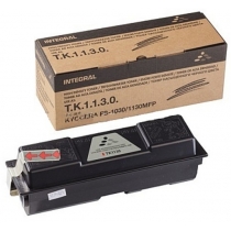 Туба з тонером Integral для Kyocera Mita FS-1030/1130 аналог TK-1130 Black (12100088C) з чіпом