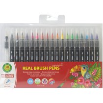 Фломастери-пензлики REAL BRUSH, 18 кольорів, лінія 0,5-6 мм