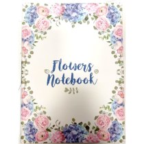 Блокнот "Flowers Nonebook", А5, кріплення блоку - шитво на нитку 80 ст.