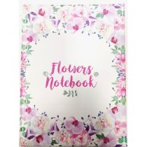 Блокнот "Flowers Nonebook", А5, кріплення блоку - шитво на нитку 80 ст.