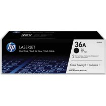 Картридж тонерний HP 36A для LJ P1505/M1120/1522 2x2000 копій Black (CB436AF) подвійна упаковка