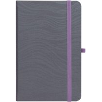 Деловая записная книжка SEA, А5, твердая обложка, резинка, белый блок линия, розовый