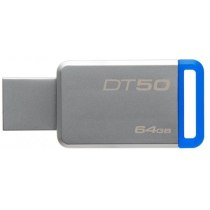 Флеш-пам'ять 64Gb KINGSTON USB 3.1, сірий, синій