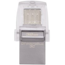 Флеш-память 32Gb KINGSTON USB Type-C,USB 3.1, серый