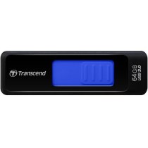 Флеш-пам'ять 64Gb Transcend USB 3.0, чорний, синій