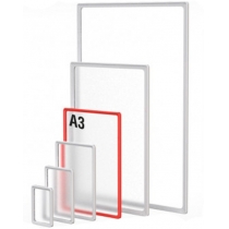 Пластикова рамка для плакатів і рекламних вставок , А3, колір Білий, 5 шт., EPS